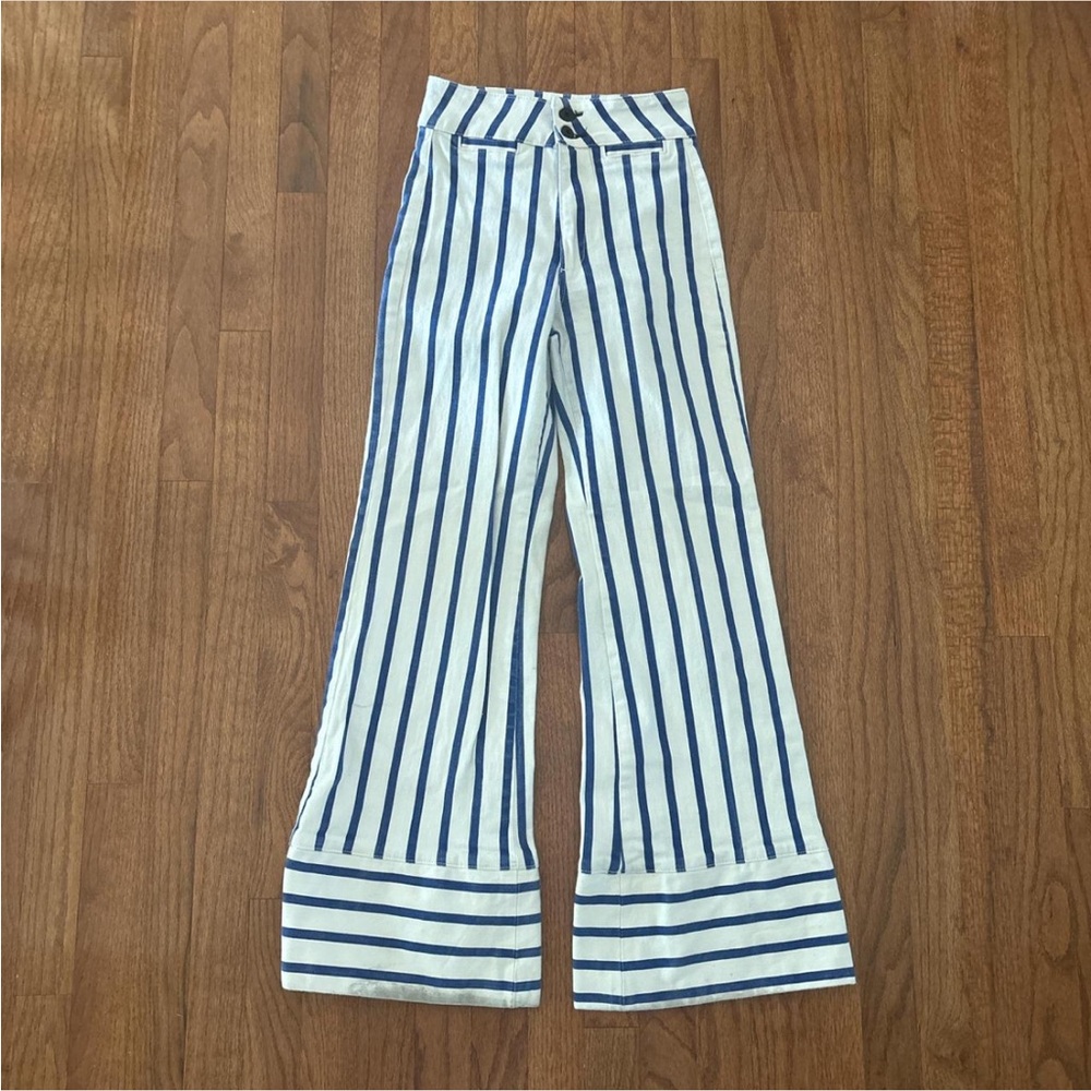ASKK NY striped flare jeans
